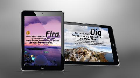 Experience Santorini iPad app